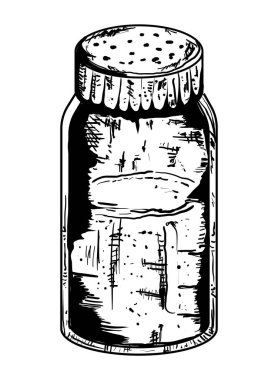 Tuzluk çizim simgesi izole edildi