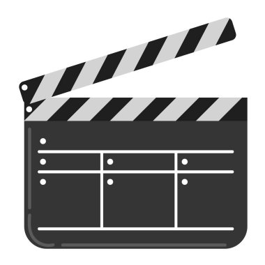 film clapperboard simgesi düz izole