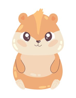 Sincap sevimli hayvan simgesi izole