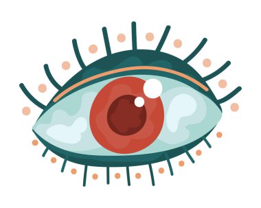 Göz boho vahşi ve özgür ikon