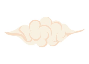 Çin bulut tasarımı simgesi izole