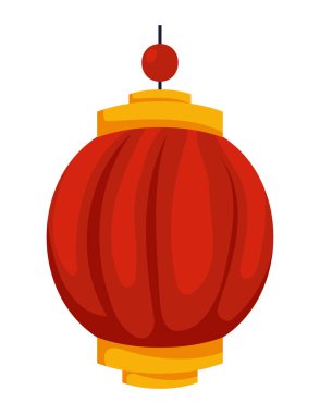 Çin kırmızı lamba ikonu izole