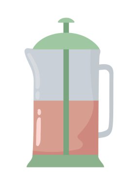 Çaydanlık simgesi izole edilmiş