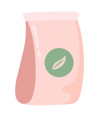 yeşil çay paketi simgesi izole edildi