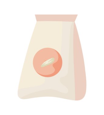 pirinç paketi simgesi izole edilmiş düz