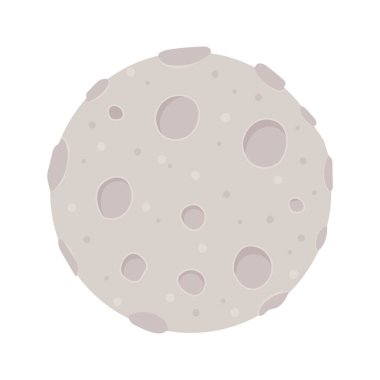 Ay düz simgesi izole tasarımı