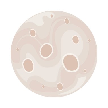 Ay vektör simgesi izole edilmiş tasarım