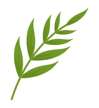 Bambu dalı simgeyi izole eder