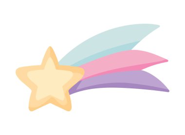 kayan yıldız simgesi beyaz arkaplan