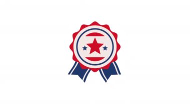 usa medal award patriotic animation ,4k video animated