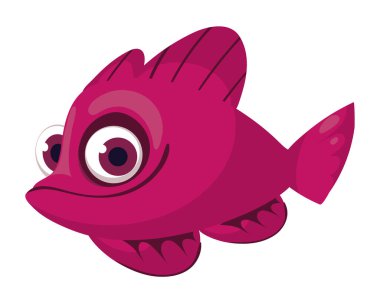 fish cartoon icon isolated style