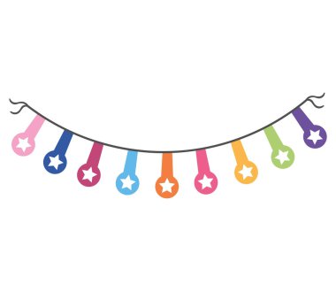 garland party vector icon white background