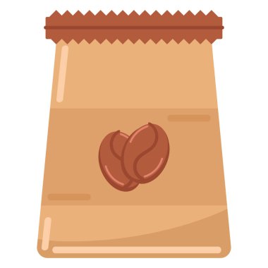 coffee pack icon white background