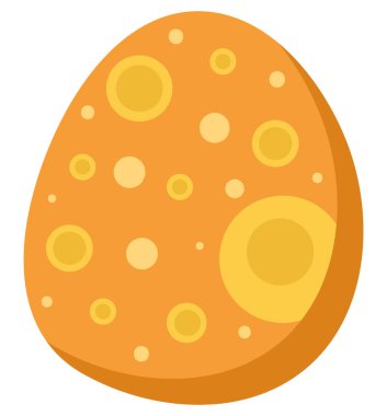 easter egg decoration icon white background
