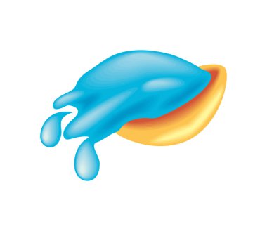 splash water in bowl festive songkran icon