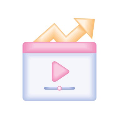 video marketing icon white background