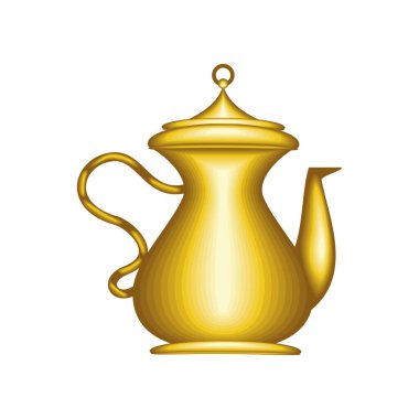 arabic kettle tea icon design