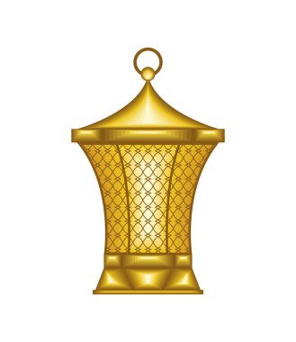 arabic gold lamp icon design