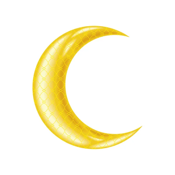 Crescent Moon Icon Vector Design — Stockvektor