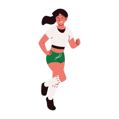 runner young woman world health day icon