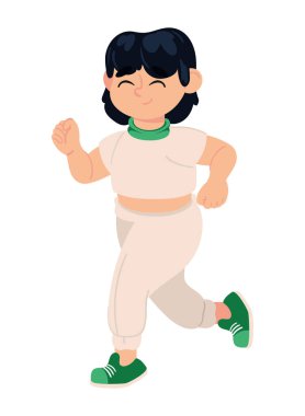 woman practicing running world health day