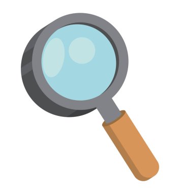 büyütme cam ikon vektör tasarımı