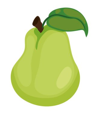 pear fruit icon white background