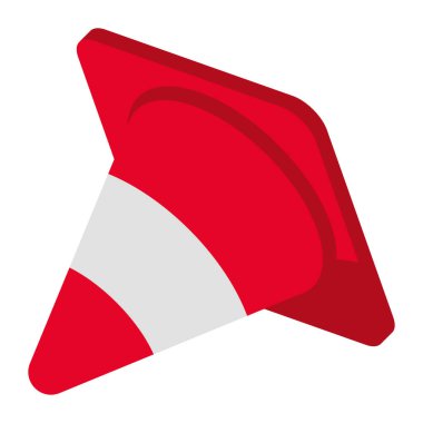 red cone alert error 404 icon