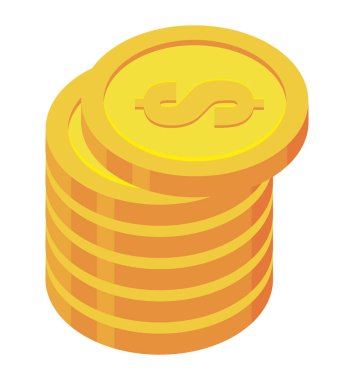 stack of coins icon design