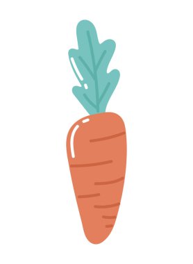 carrot vegetable icon white background
