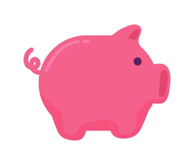 piggy bank icon white background