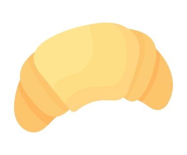 croissant bread icon white background