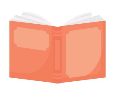 open textbook, book day icon white background