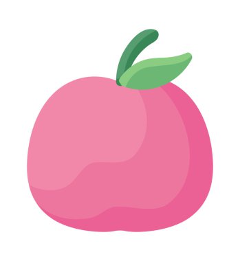 elma meyvesi simgesi beyaz arkaplan