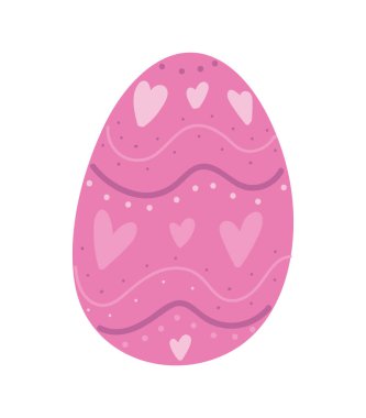 easter egg icon vector white background