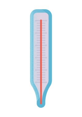 medicine thermometer icon white background