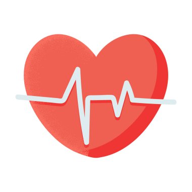 medicine heartbeat icon white background