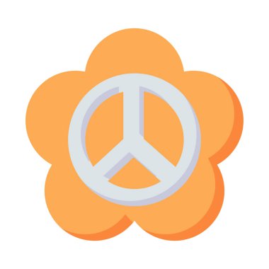 Barış işareti simgesi beyaz arkaplan