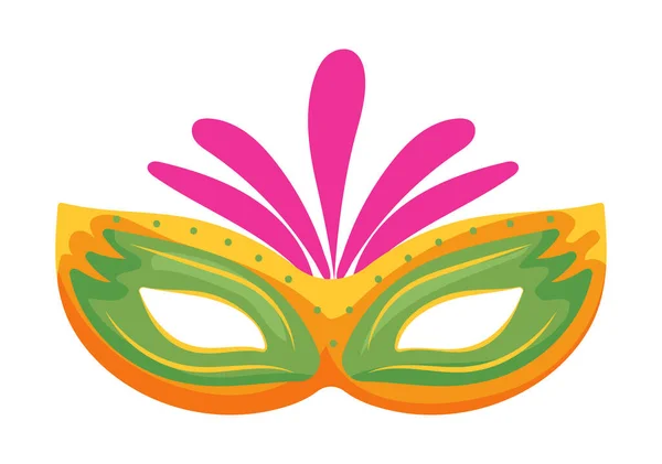 Απομονωμένο Εικονίδιο Mardi Gras Mask — Διανυσματικό Αρχείο