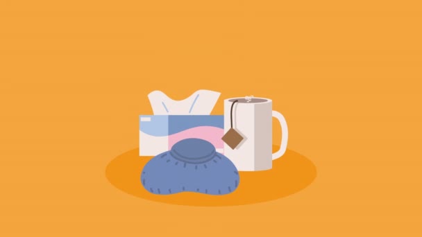 Tissue Box Pack Drink Video Animated — Vídeo de Stock