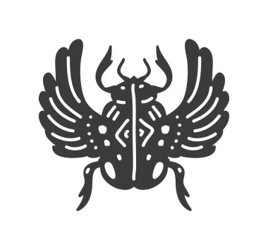 bug esoteric colorless icon isolated