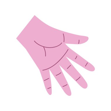 hand gesture isolated icon design