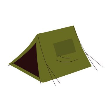 camping tent icon white background