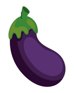 Patlıcan, sebze, sağlıklı yiyecek ikonu.