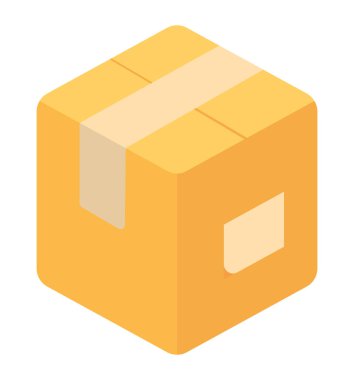 delivery box icon white background