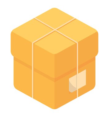 delivery cardboard box icon white background