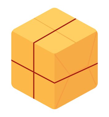 delivery cargo box icon white background