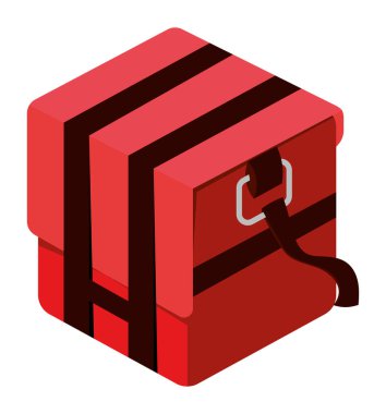 delivery food box icon white background