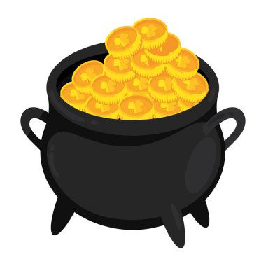 treasure st patricks day icon isolated