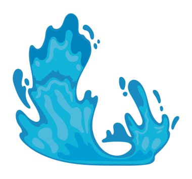 splash water icon isolated style